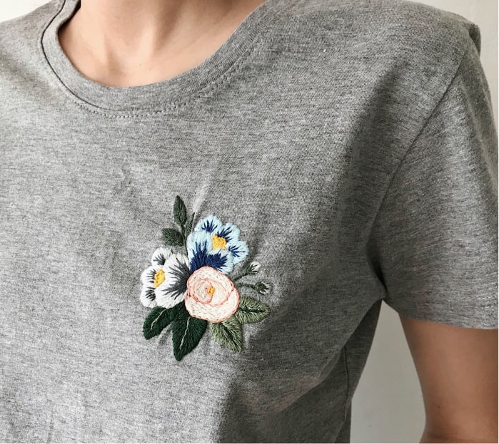 Embroidered T-shirts